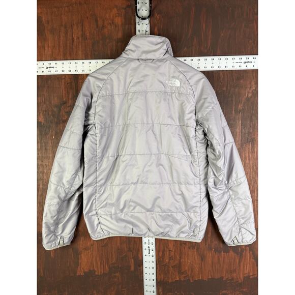 The North Face Lightweight Insulated Puffer Jacket Gray Grey Silver Mens Small - Picture 10 of 10